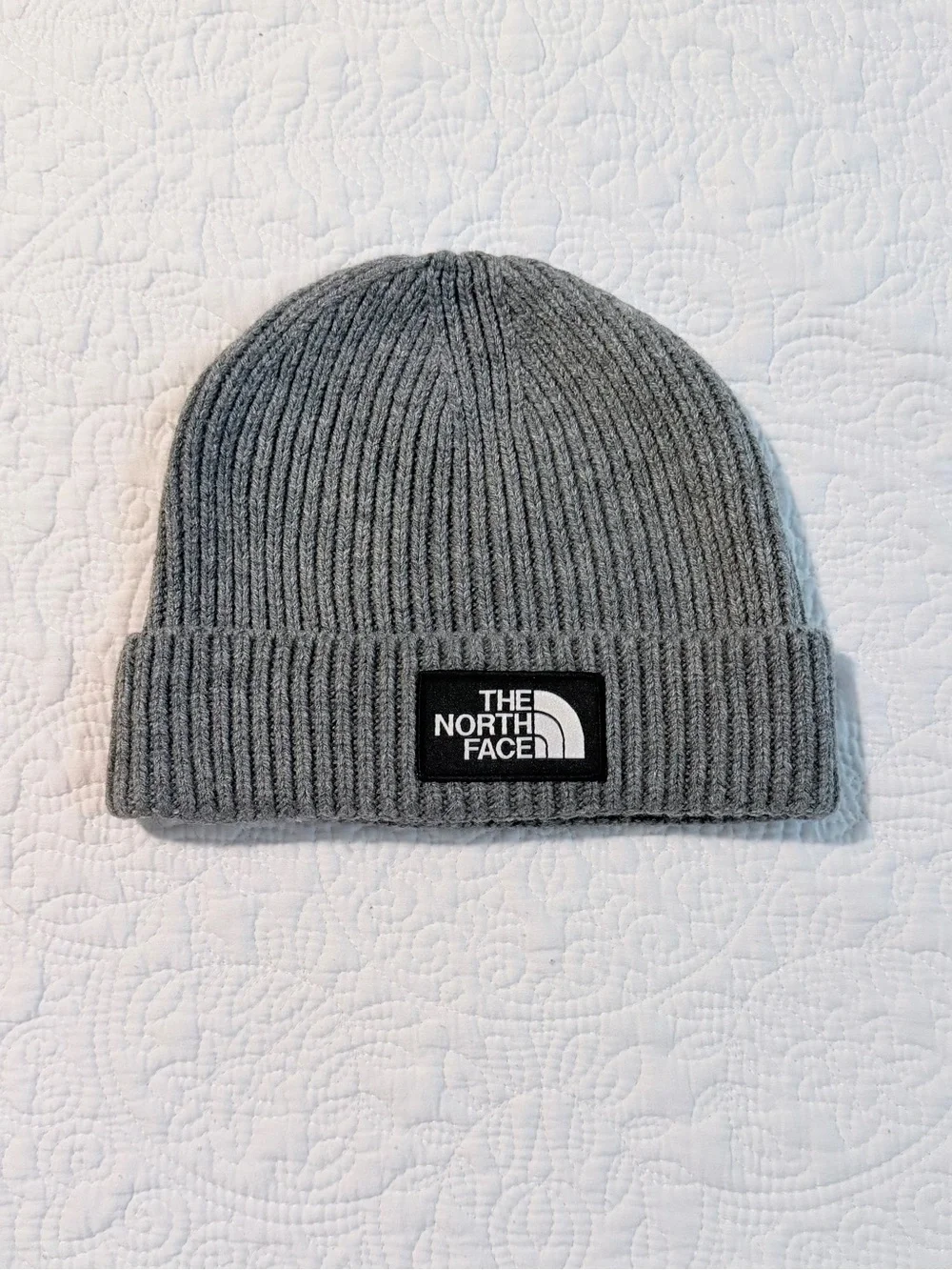 The North Face | Logo Box Cuffed Beanie | One Size | Gray